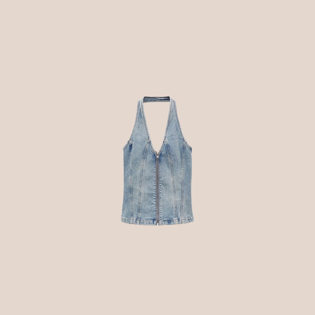 top halter denim