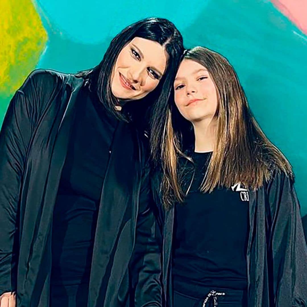 La hija de Laura Pausini, una 'miniyó' de la diva italiana con 11 años