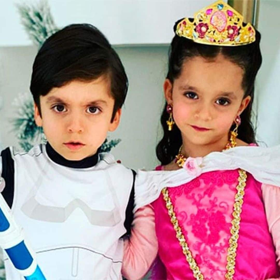 Con una fiesta de princesas y ‘Star Wars’, Elizabeth Álvarez celebra los 5 años de sus mellizos