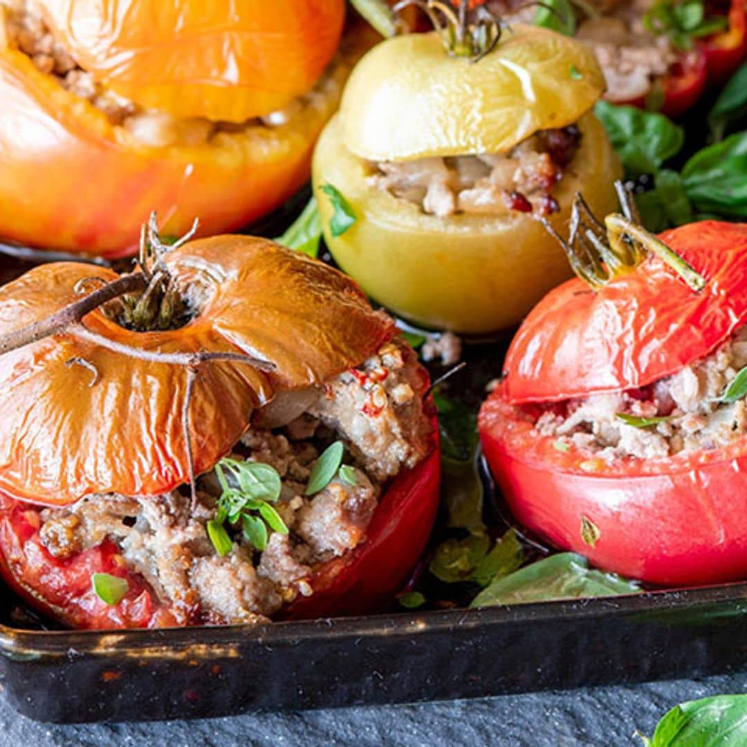 Tomates rellenos de carne