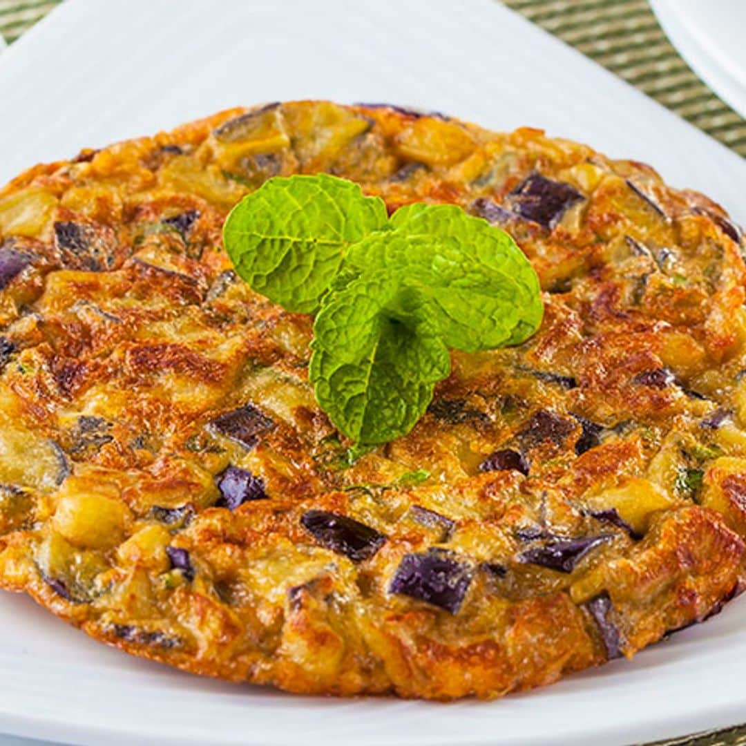 Tortilla de berenjena y patata