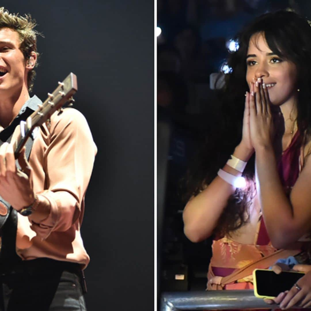 Camila Cabello mirando la actuación de Shawn Mendes es de lo más adorable