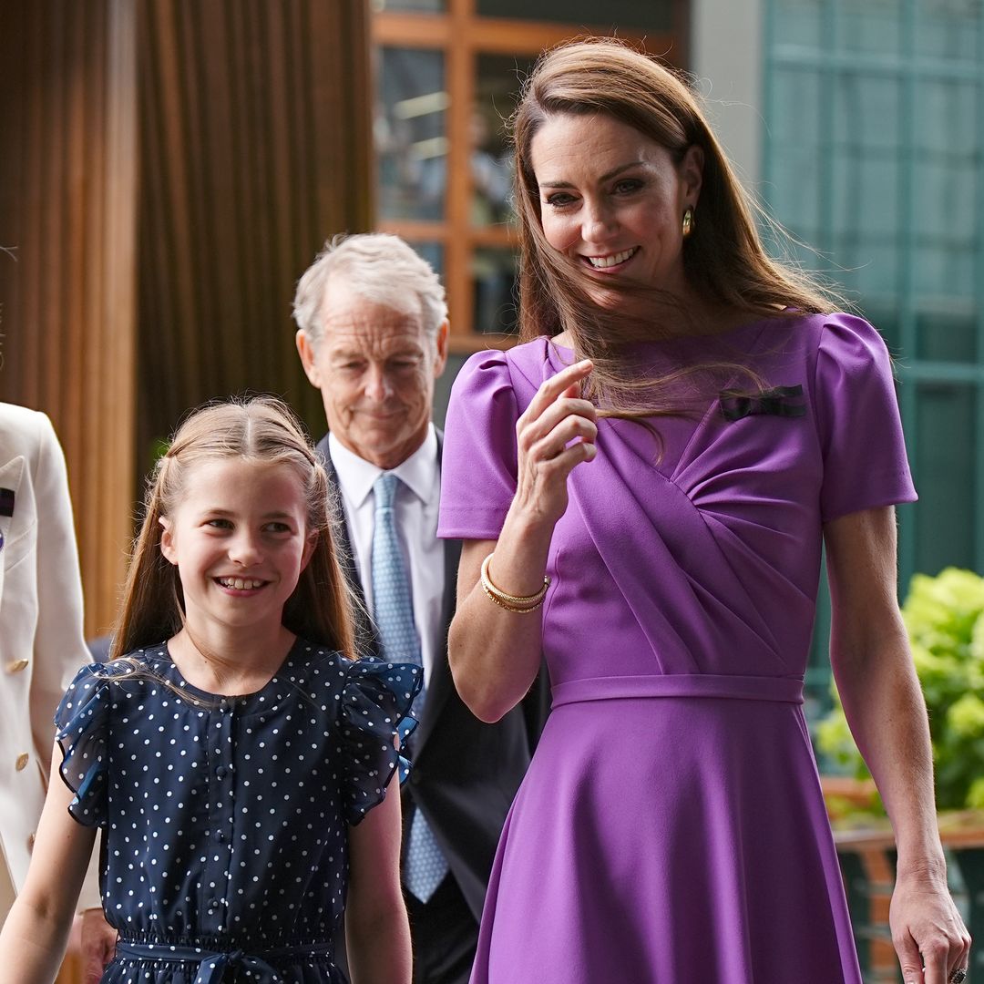 Kate Middleton reaparece radiante en Wimbledon con su hija Charlotte