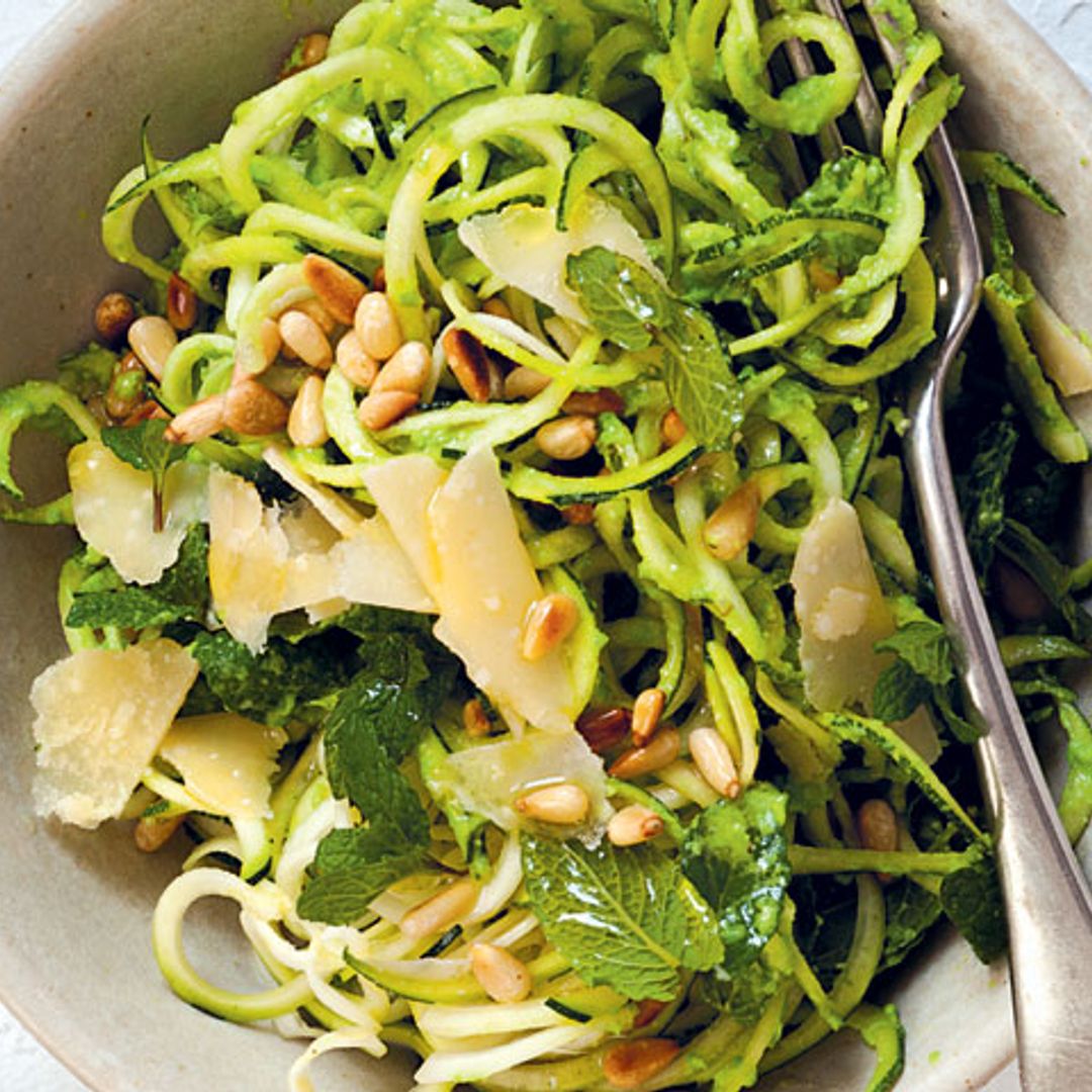 'Pasta' con guisantes y menta