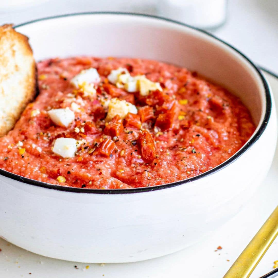 Salmorejo de sandía y guindillas