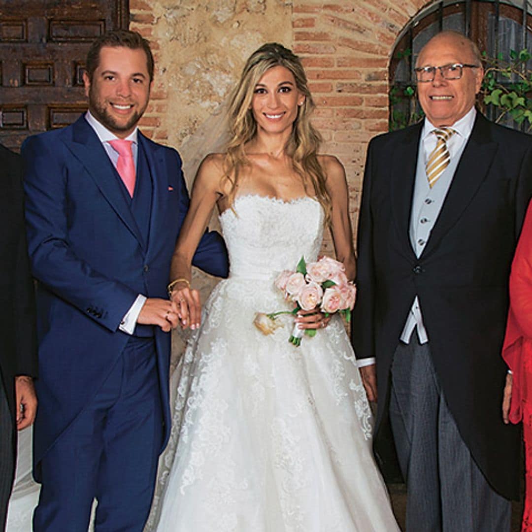 Myriam de la Sierra, hija de los marqueses de Urquijo, madrina en la boda de su hijo Alejandro