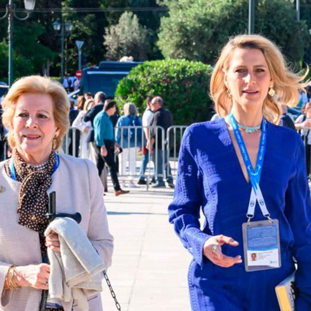 Tatiana Blatnik reaparece tras su divorcio con su exsuegra Ana María de Grecia en la Ceremonia de la Llama Olímpica