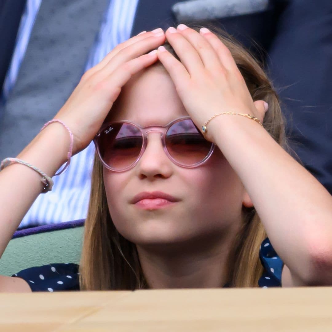 La princesa Charlotte viendo la final de Wimbledon el 14 de julio de 2024