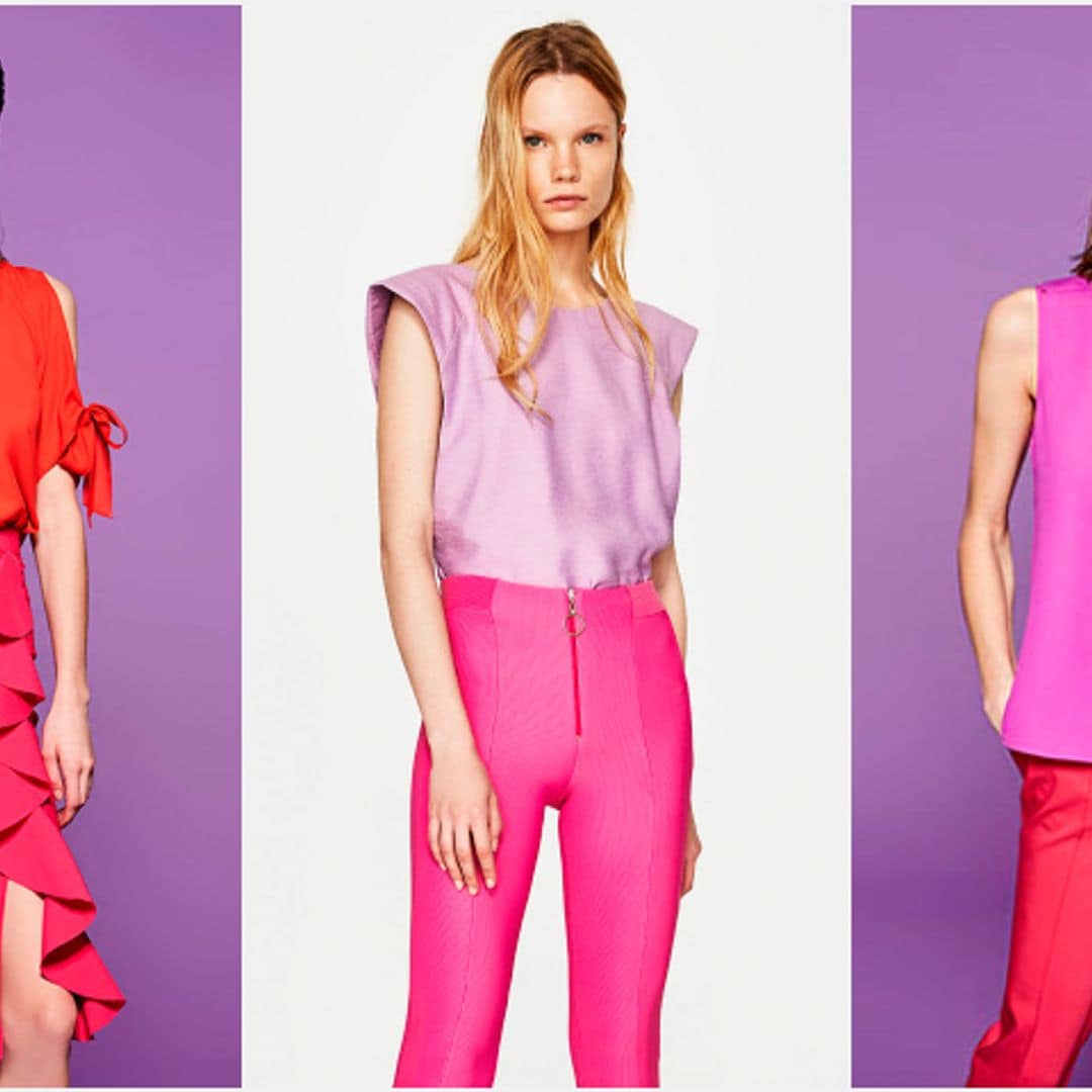 El 'color block' perfecto sólo tiene una clave: el fucsia