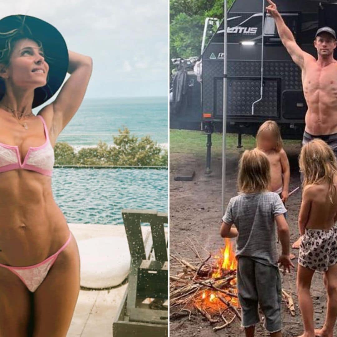 Elsa Pataky presume de cuerpazo en su última aventura familiar: de acampada en el río con Chris Hemsworth y sus hijos