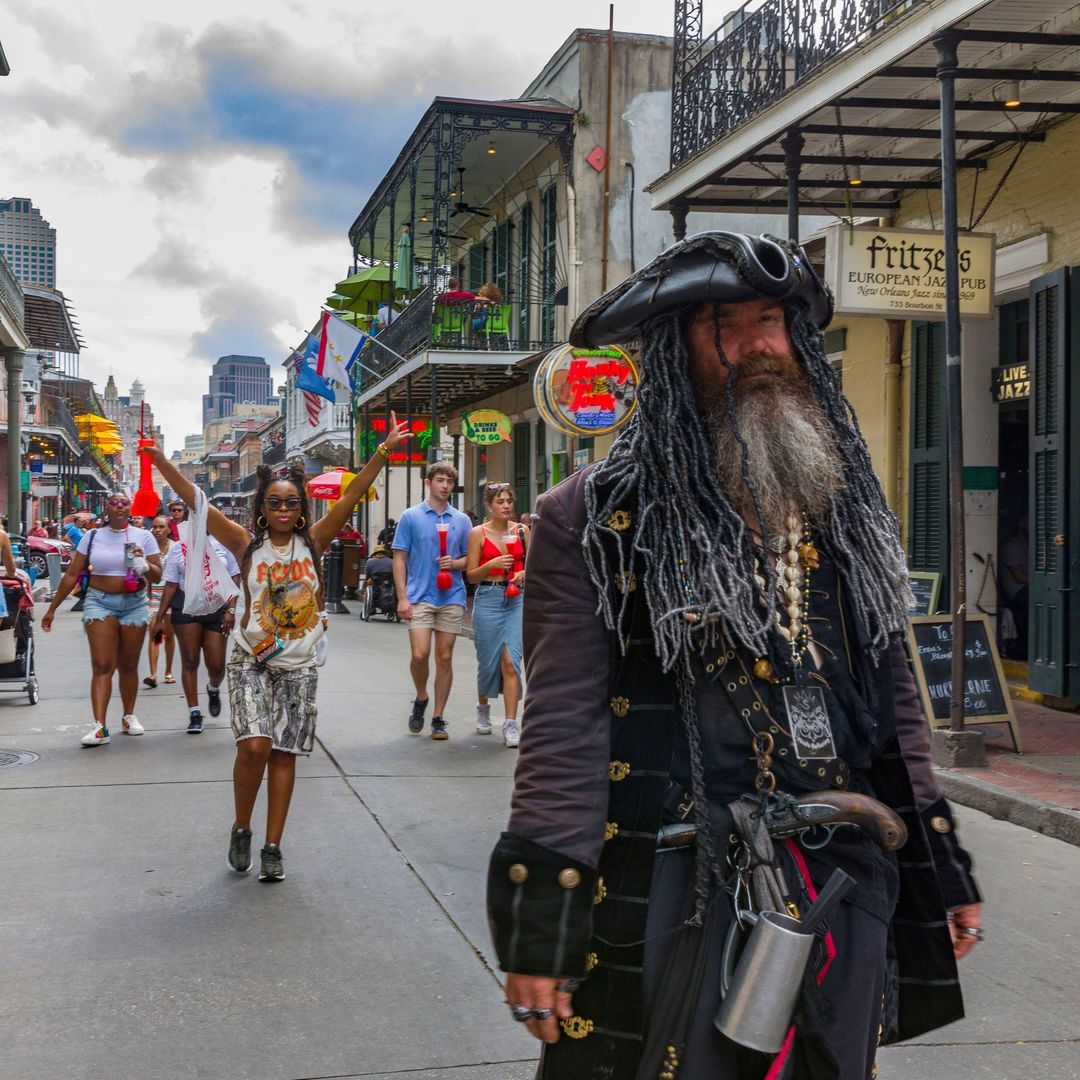 French Quarter también llamada Vieux Carre, en Nueva Orleans, Louisiana, New Orleans