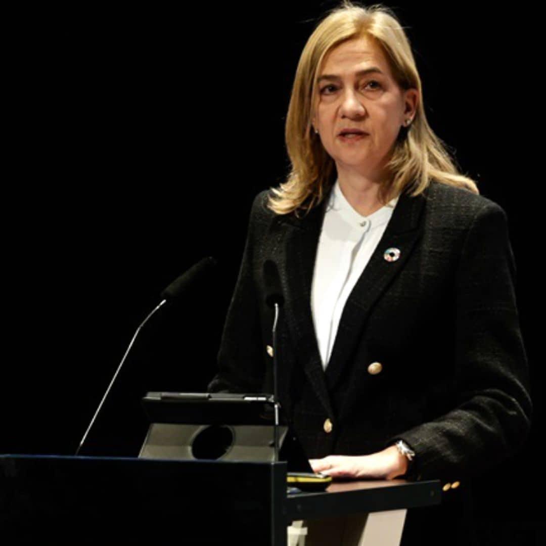 La infanta Cristina participa en un acto sobre salud global en Barcelona