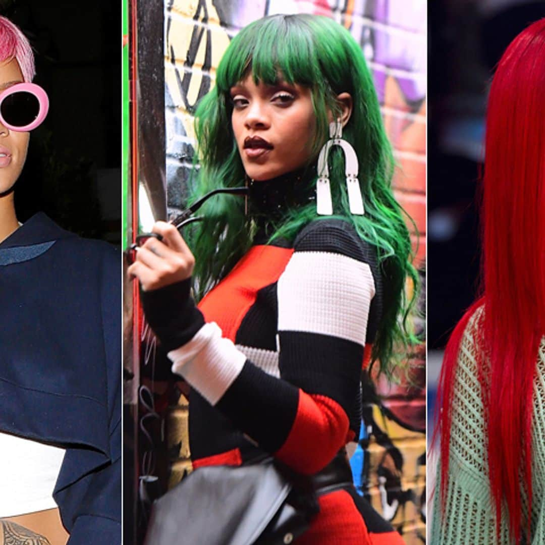 Rihanna y los colores fantasía: así es como debes cuidar un cabello teñido