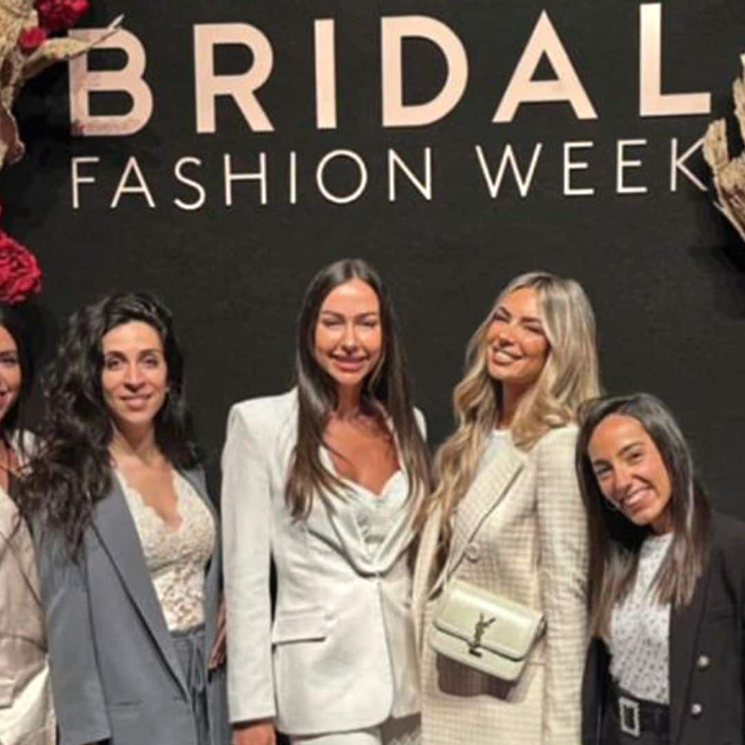 Paddy Noarbe, arropada por sus amigas en la Barcelona Bridal Week a dos meses de su boda con Marcos Llorente