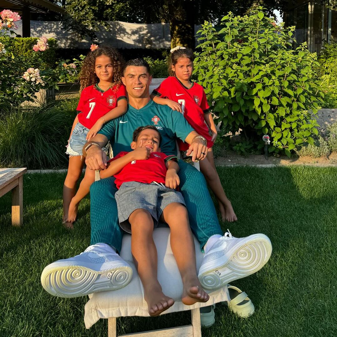 Sus hijos, el talismán de Cristiano Ronaldo en la Eurocopa