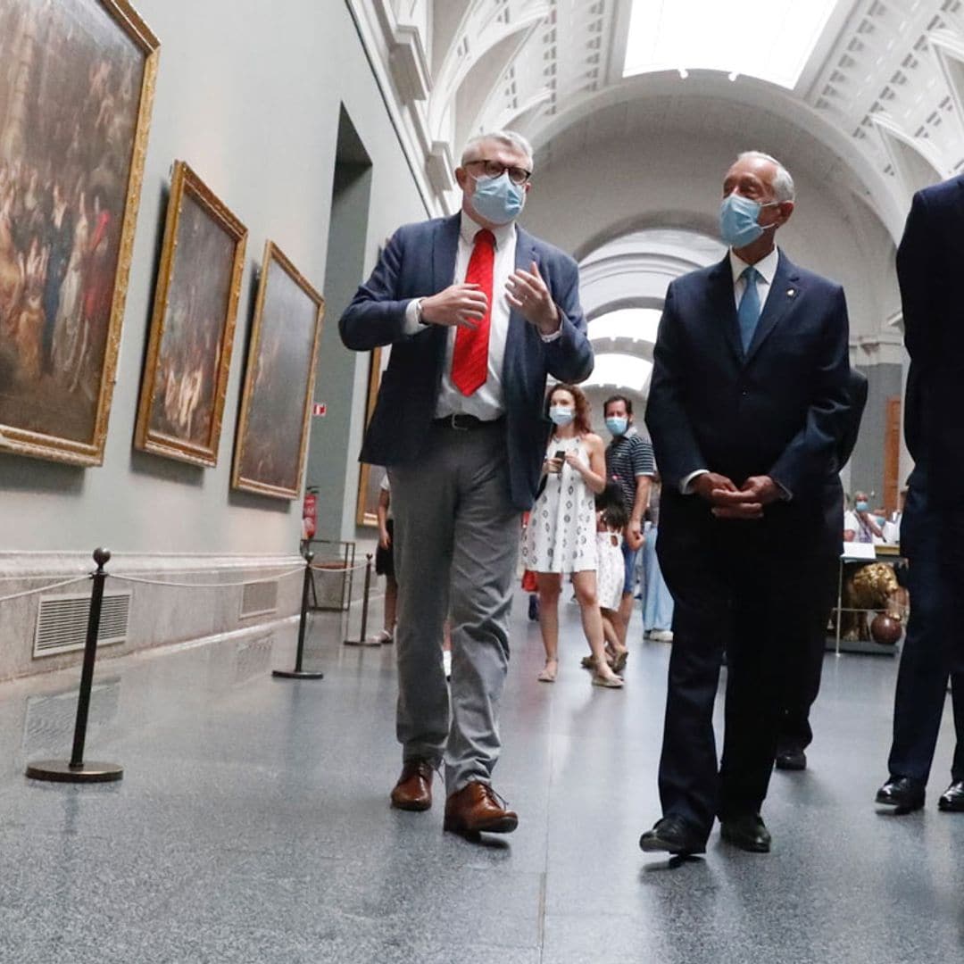 El Rey y el presidente de Portugal, dos visitantes más en el Museo del Prado