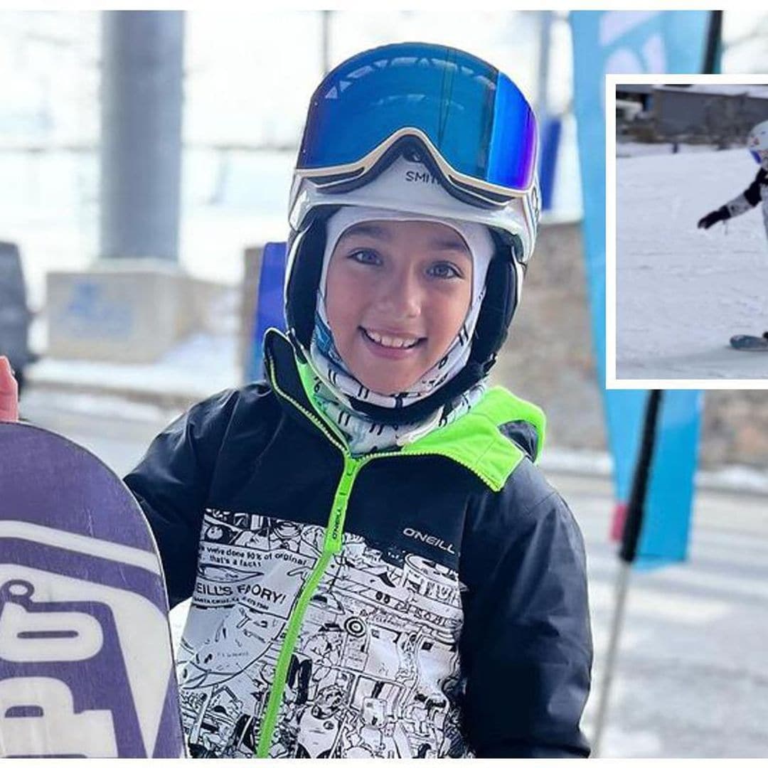 Alaïa, la hija de Adamari López y Toni Costa, se convierte en experta en snowboard