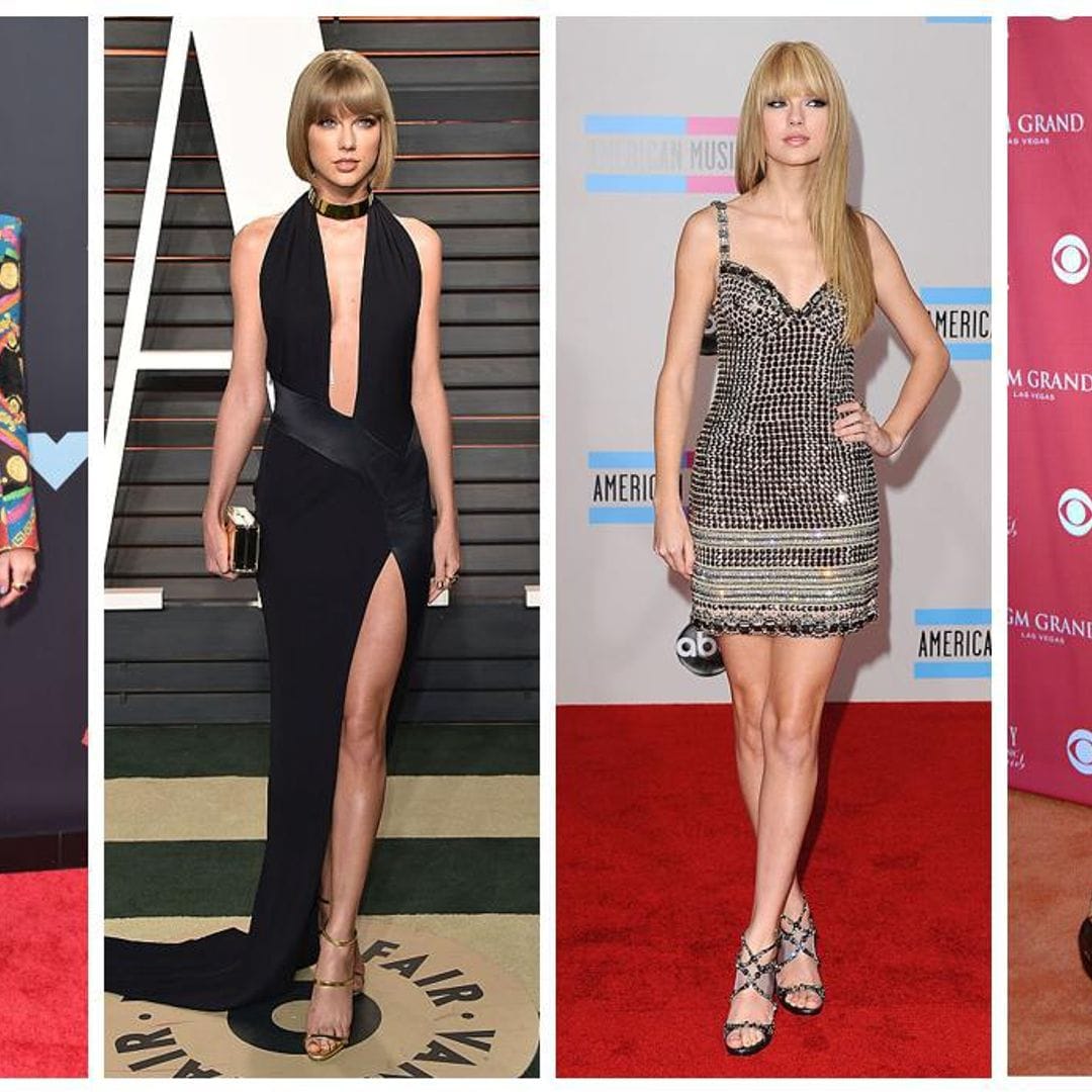 Brillo, mini vestidos, escotes profundos: así ha sido la evolución del estilo de Taylor Swift