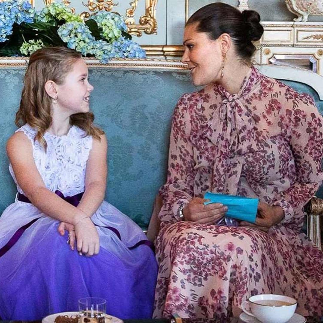 De princesa a 'princesa': Victoria de Suecia cumple el deseo de una niña con tumor cerebral