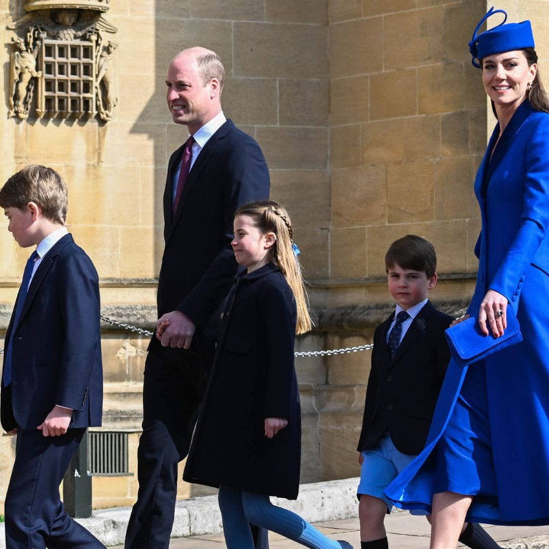 George, Charlotte y Louis no acudirán a la Misa de Pascua de la que fueron protagonistas los últimos años