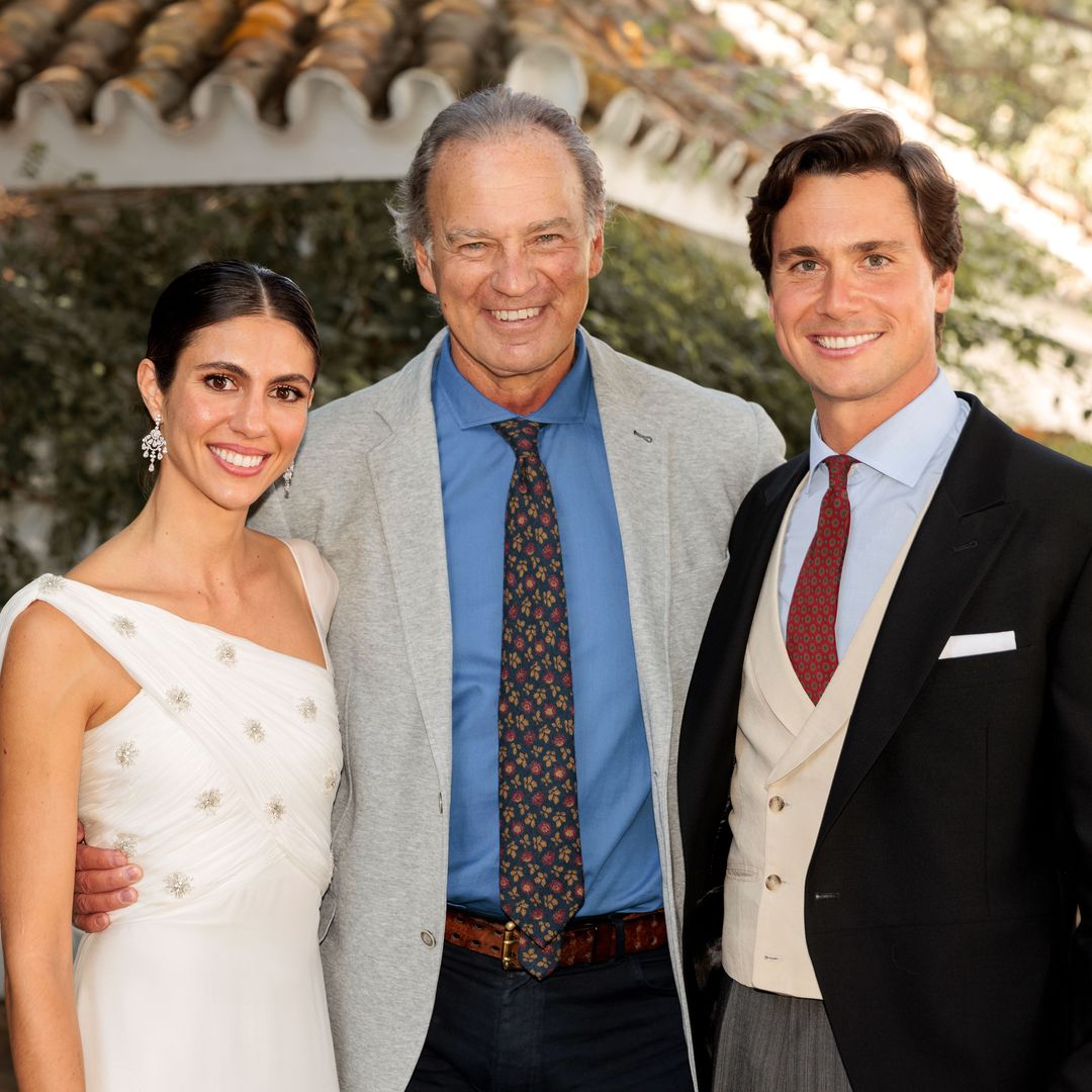 Ana Cristina Portillo, Bertín Osborne y Santiago Camacho en la boda