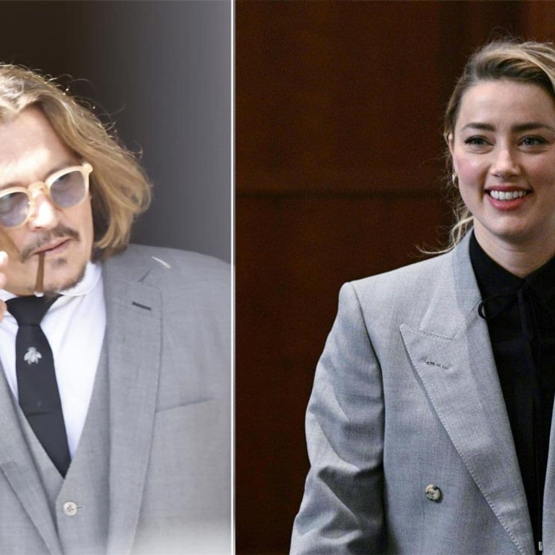 Amber Heard 'copia' los estilismos de Johnny Depp en el mediático juicio que les enfrenta