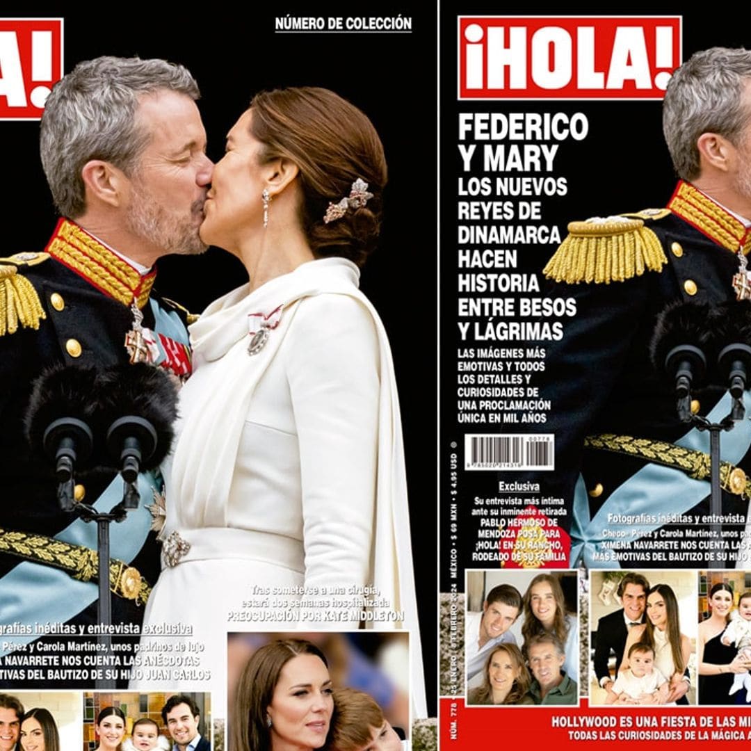 En ¡HOLA!, Federico y Mary, los nuevos reyes de Dinamarca hacen historia entre besos y lágrimas