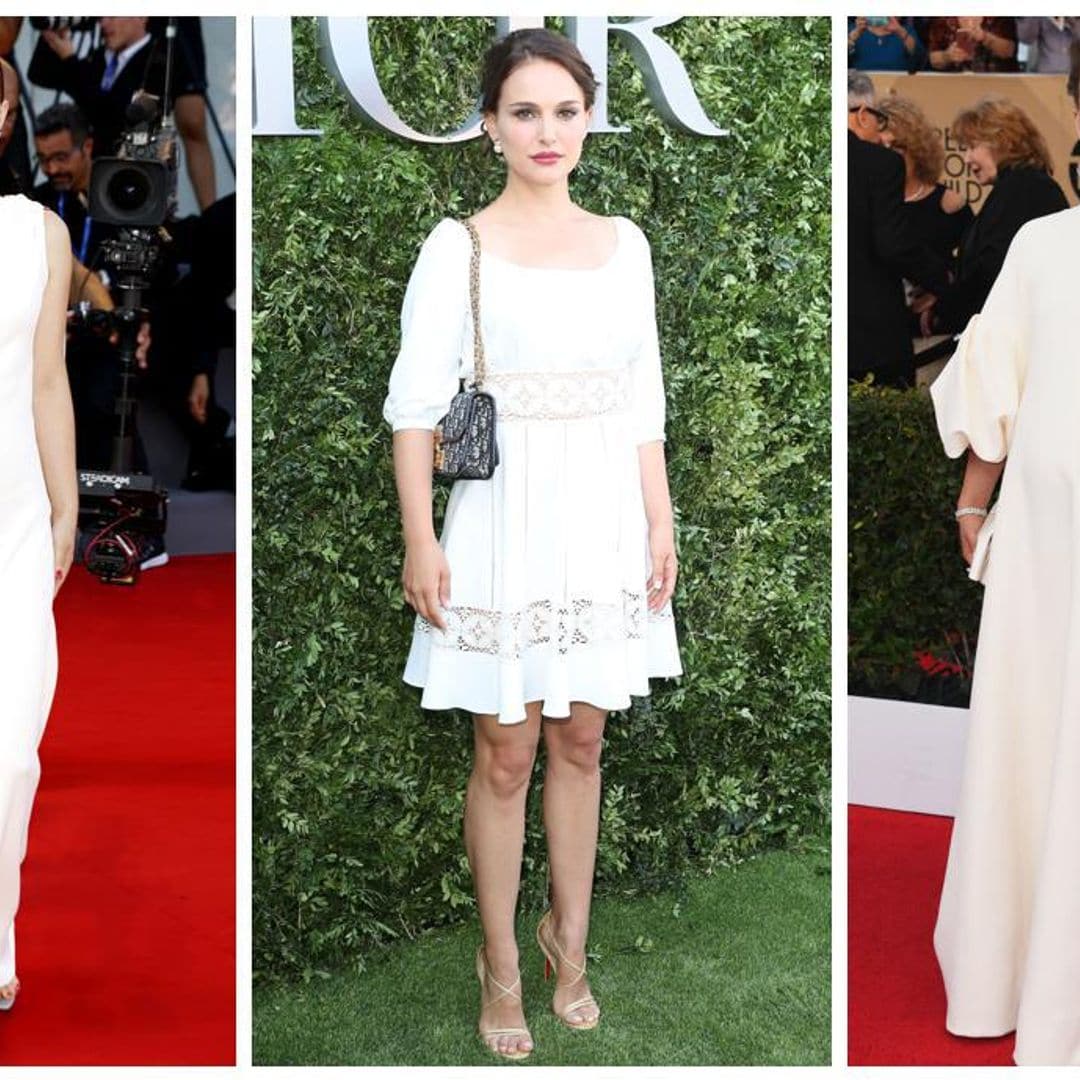 Elegante y luminoso: los mejores ‘white looks’ de Natalie Portman