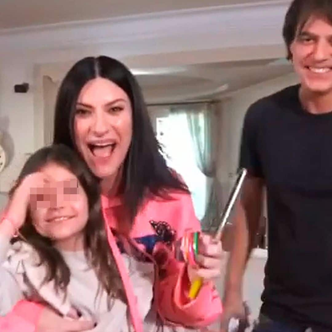 La reacción de Laura Pausini con su pareja y su hija al enterarse de su nominación al Oscar