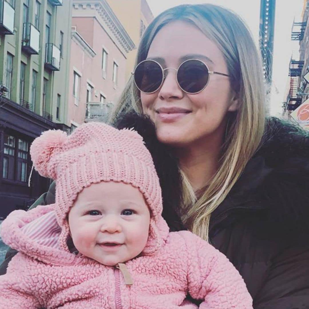 Hilary Duff derrite a todos con la ternura de su bebé, Banks