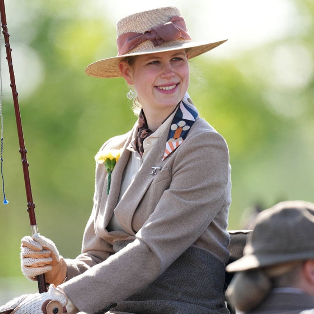 Lady Louise Windsor, primer acto público del año con emotivo gesto hacia su madre