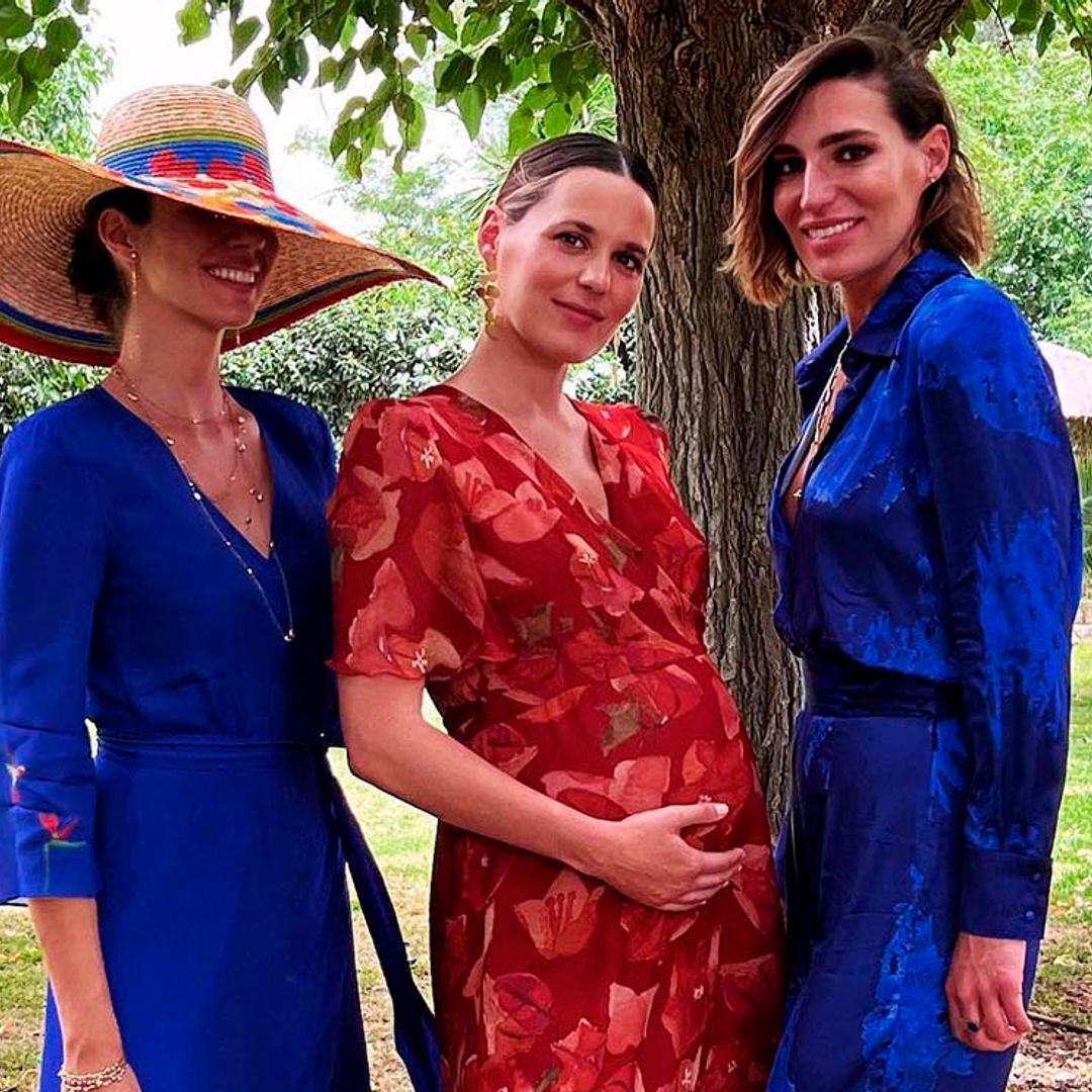 Eugenia y Claudia Osborne, embarazadísima, se van de boda ¡y presumen de sus trajes diseñados por Ana Cristina Portillo!