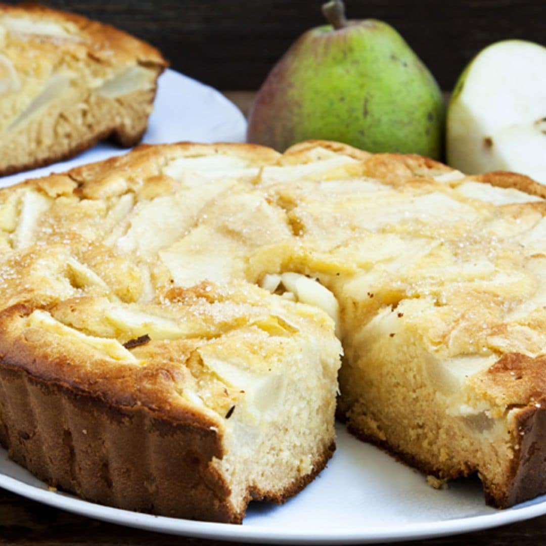 Pastel de manzana y pera