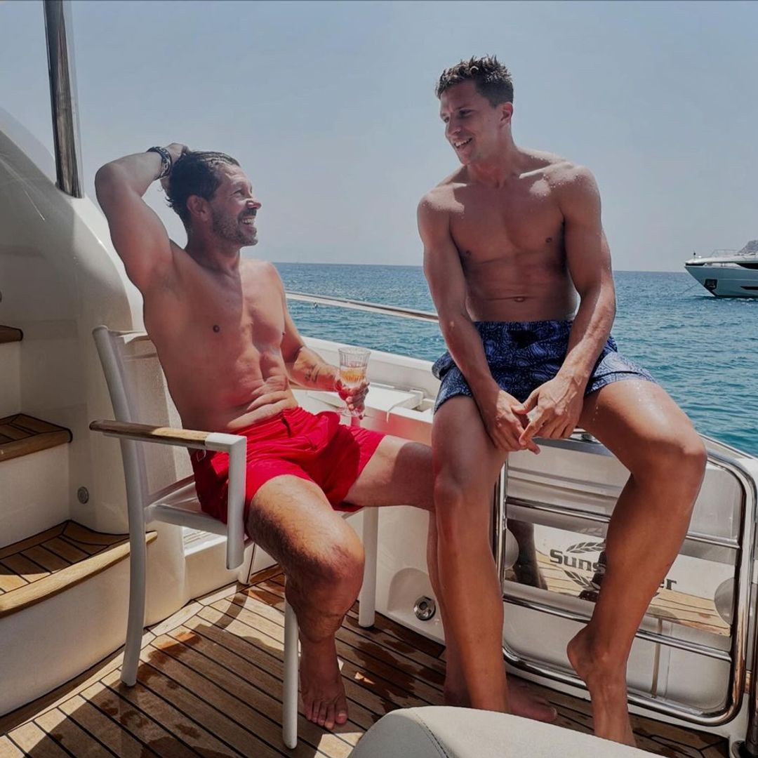 Simeone, de vacaciones en Ibiza con su hijo Gianluca