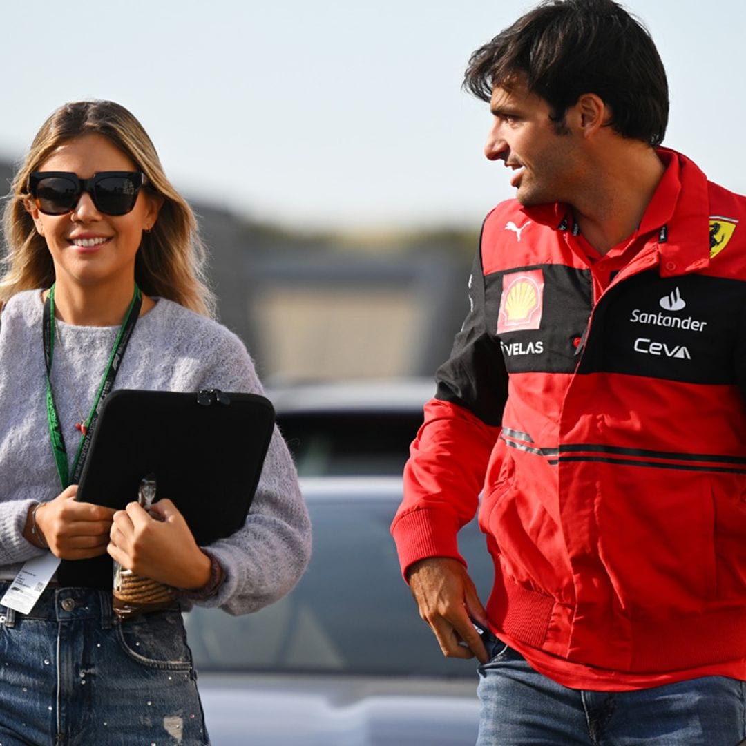 Isabel Hernáez, novia de Carlos Sainz Jr, muy orgullosa del piloto tras su logro en el Gran Premio de Estados Unidos