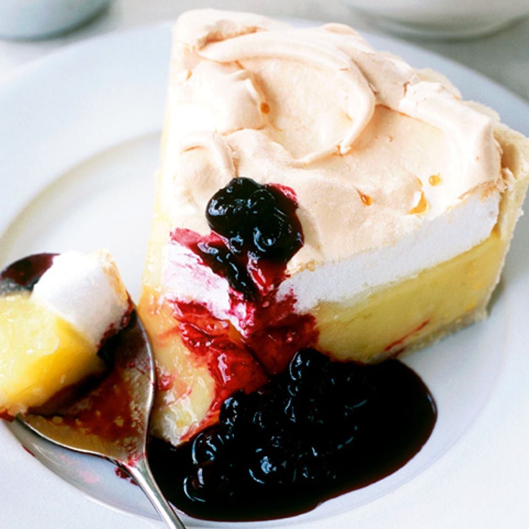 Tarta de limón y merengue