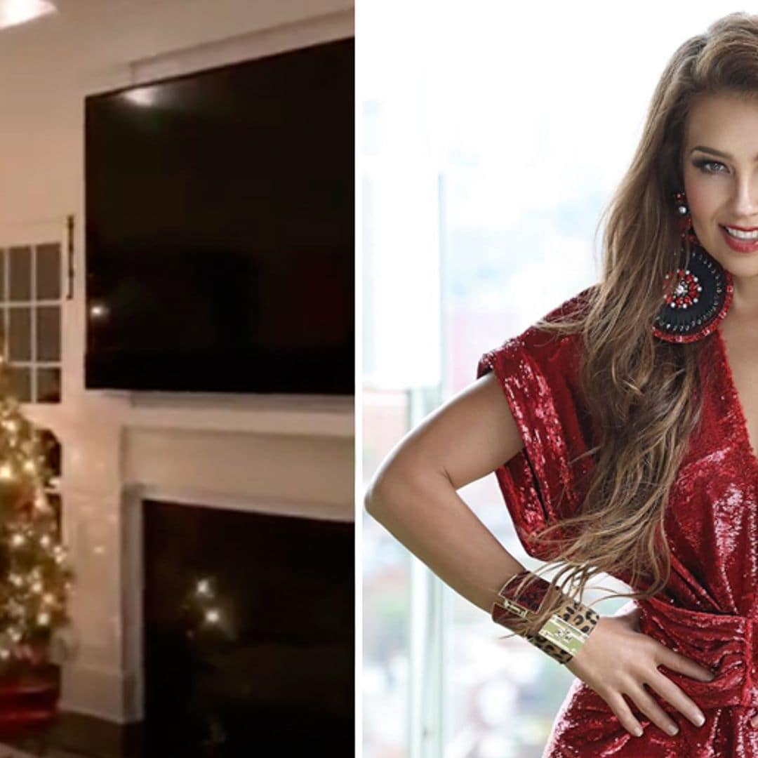 Thalía se adelanta a la temporada y ya puso su árbol de Navidad en casa