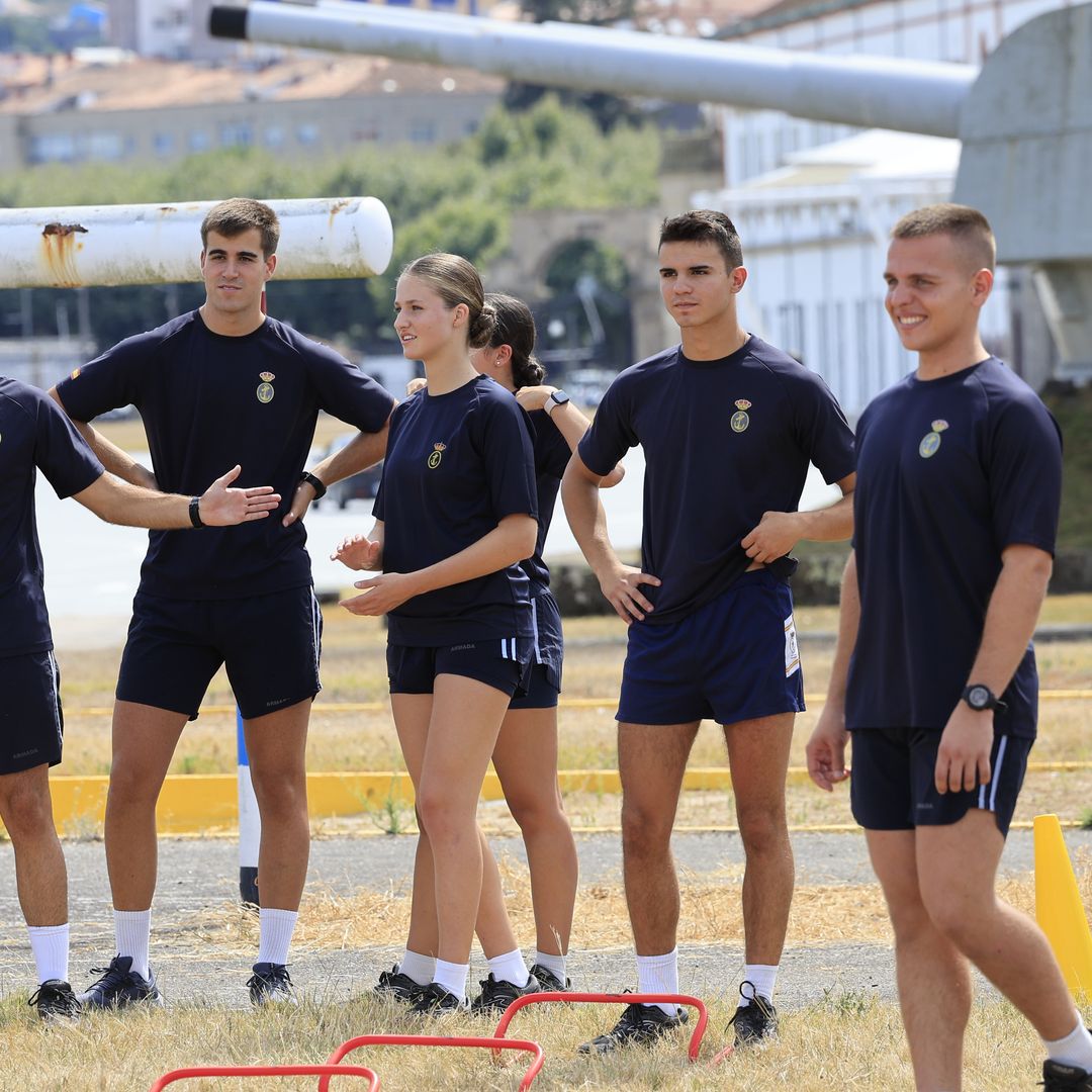 Las imágenes del primer día de la princesa Leonor en la Escuela Naval