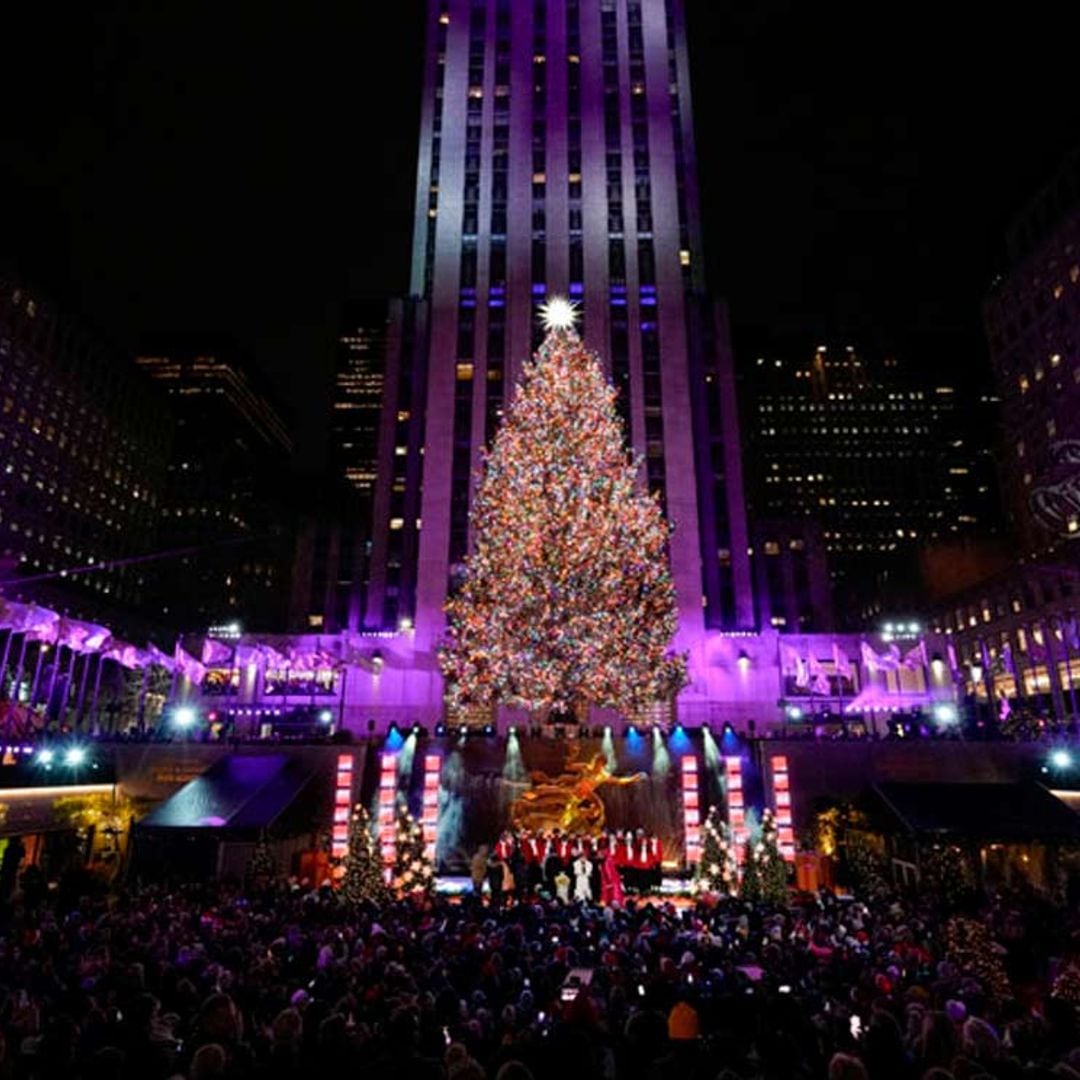 Nueva York inaugura la Navidad con el clásico encendido del árbol de Rockefeller Center