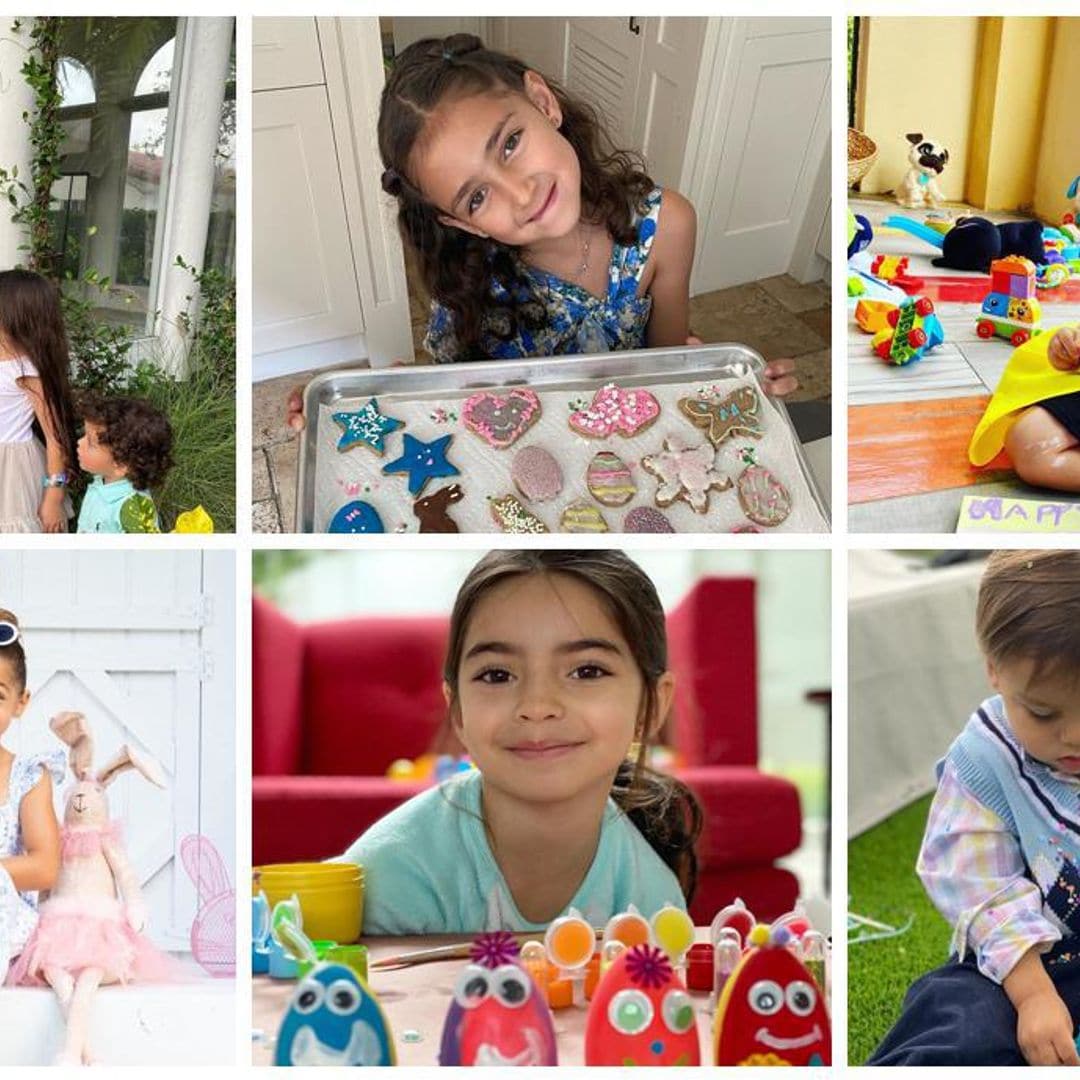 Las imágenes más tiernas de los hijos de las estrellas latinas celebrando la Pascua en cuarentena