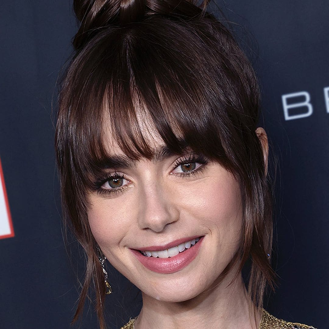 Lily Collins se atreve con el vestido de red y lentejuelas que adoran las 'influencers'