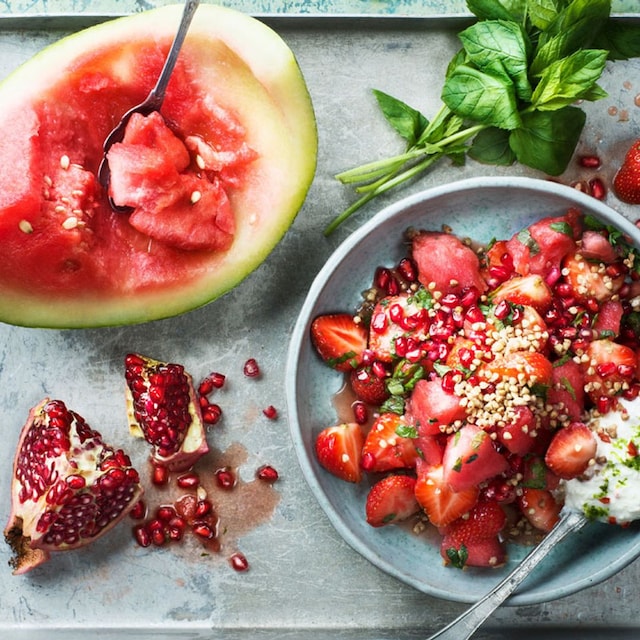 postre sandia fresa