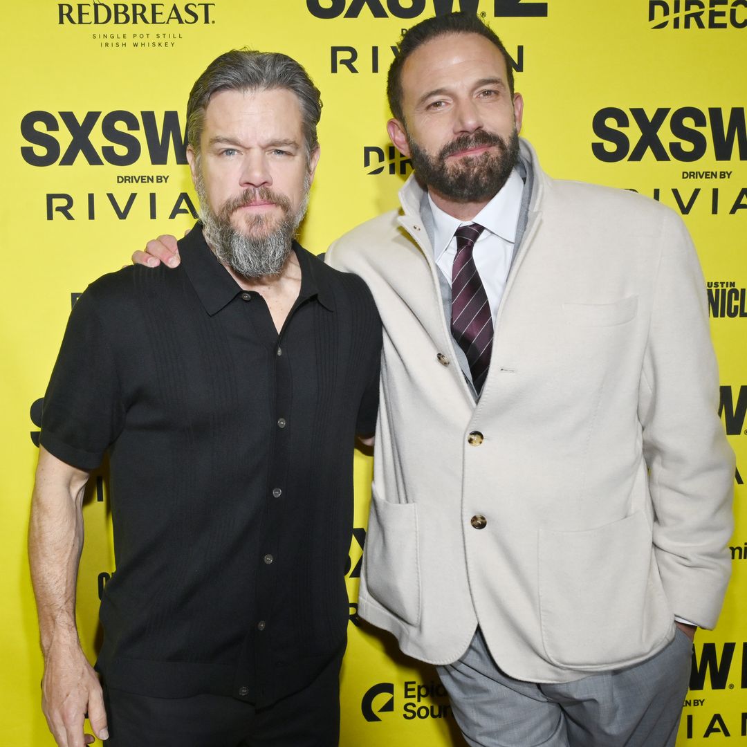 Matt Damon, Ben Affleck at the "The Accountant 2" Premiere during the SXSW Conference & Festivals at the Paramount Theatre on March 8, 2025 in Austin, Texas