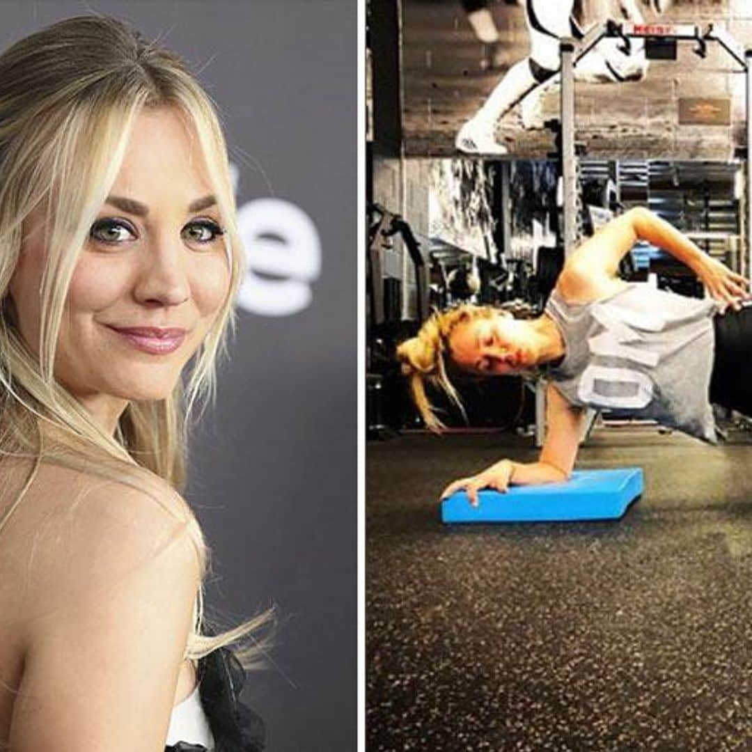 Kaley Cuoco y sus curiosas terapias para recuperarse del gym