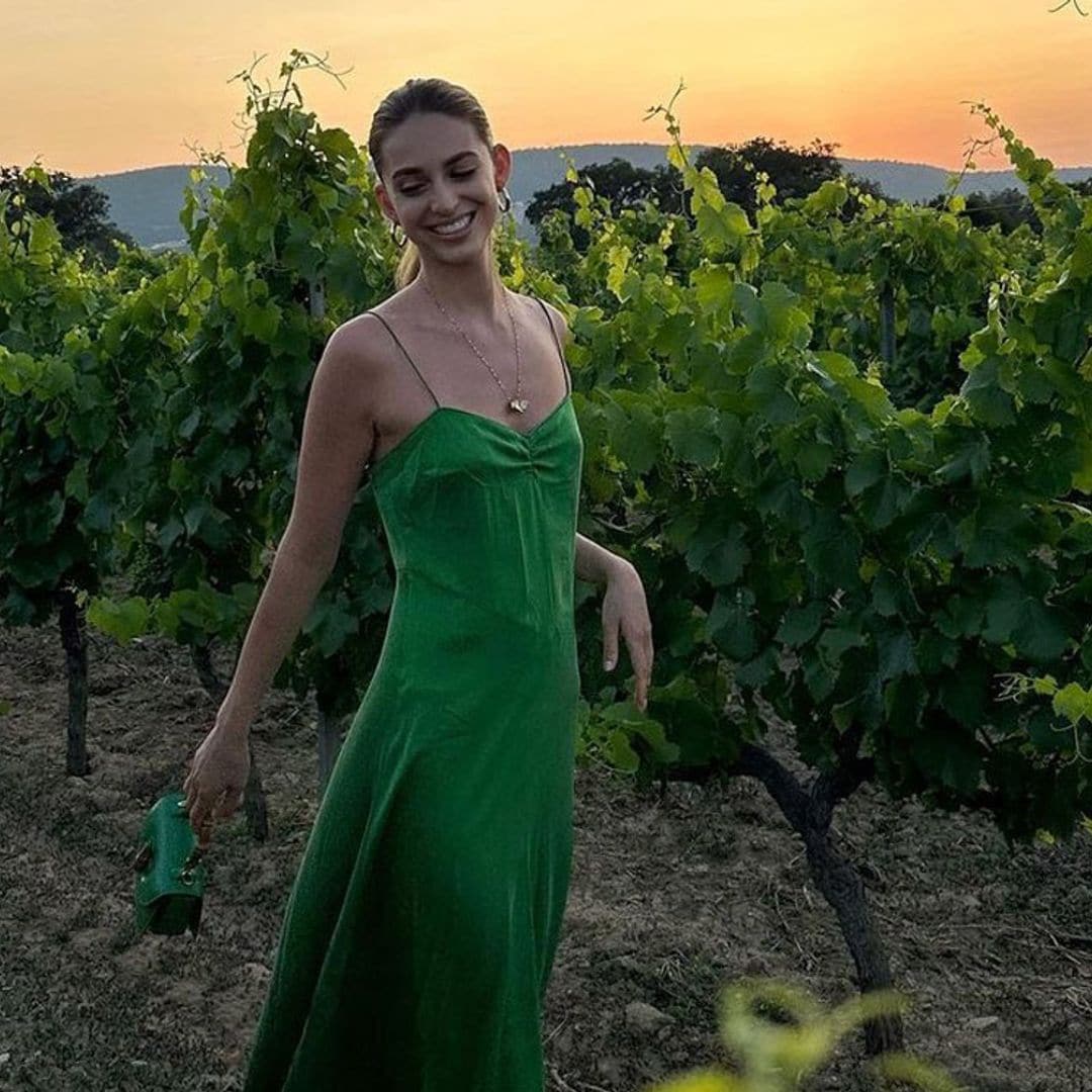 Talita Von Fürstenberg cae rendida al vestido verde más famoso del cine que ya llevó Victoria Beckham