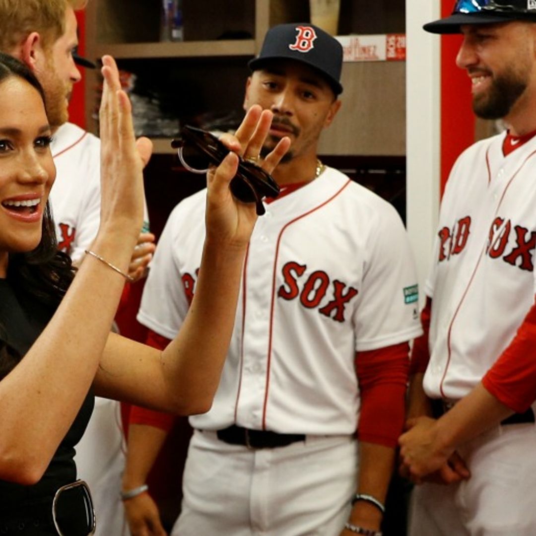 meghan markle prince harry baseball