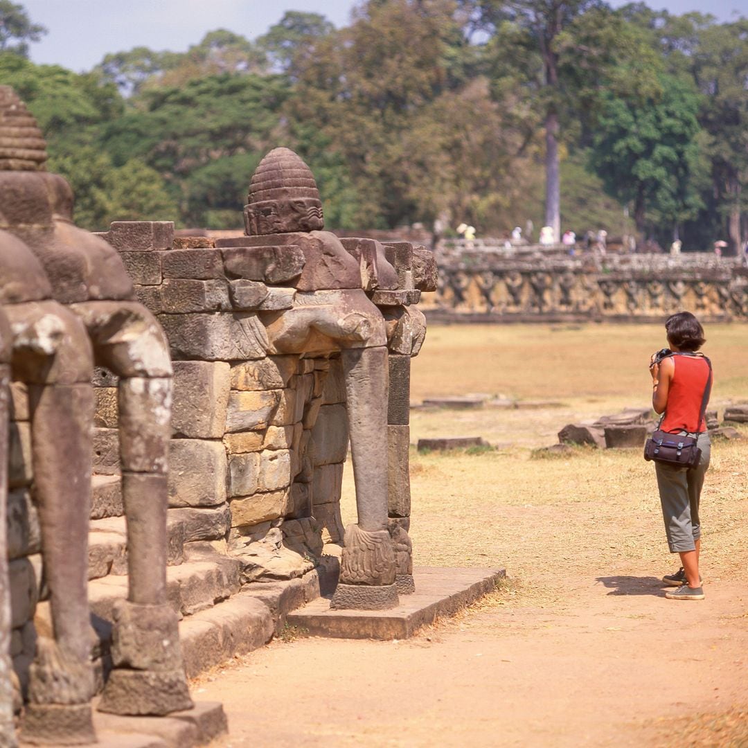 Terraza de los Elefantes, Angkor, Siem Reap, Camboya