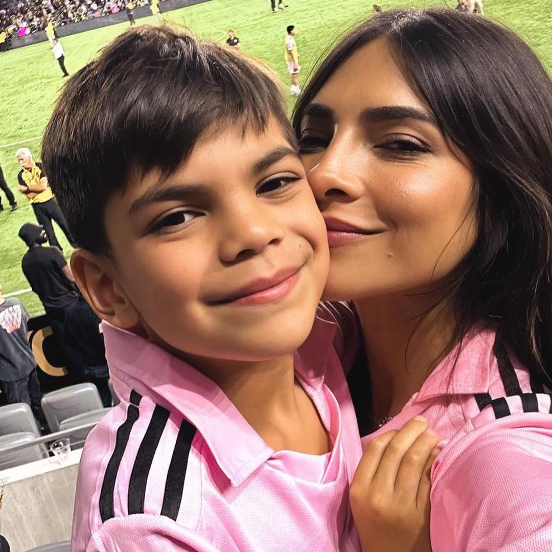 Alejandra Espinoza le cumplió un sueño a Matteo: lo llevó al estadio a ver jugar a Messi