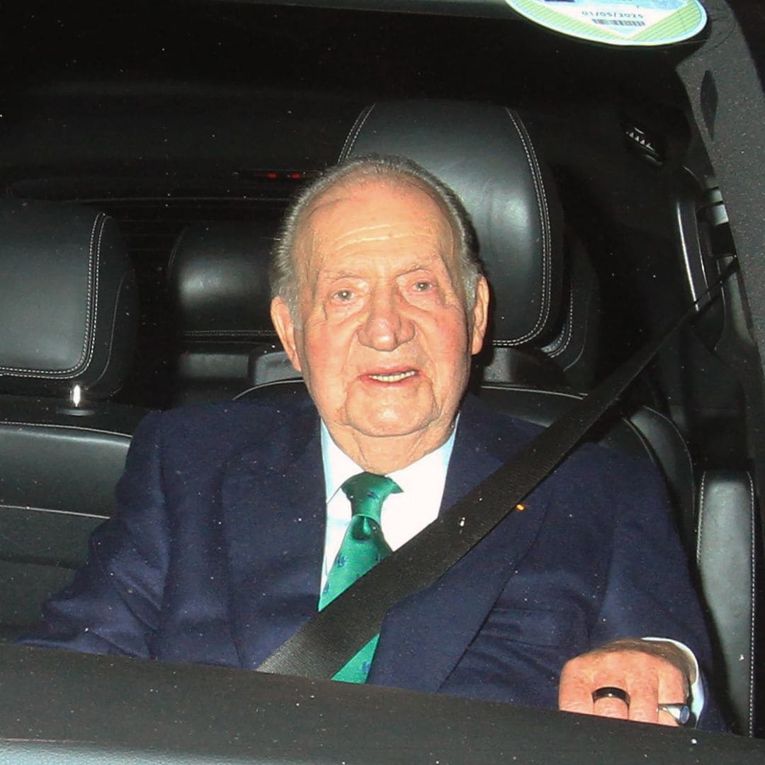 El rey Juan Carlos en el coche