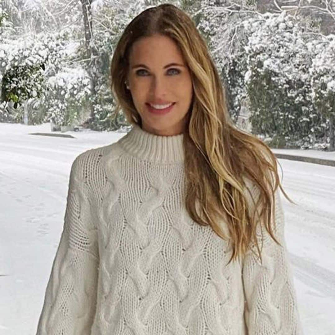 ¿Madrid o Suecia? Helene Svedin celebra la nevada con un 'selfie' espectacular